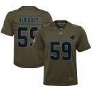 Youth Carolina Panthers 59# Luke Kuechly Olive Green Stitched Jersey