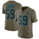 Men's Carolina Panthers 59# Luke Kuechly Olive Stitched Jersey