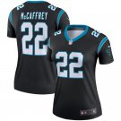 Women's Carolina Panthers 22# Christian McCaffrey Black Stitched Jersey