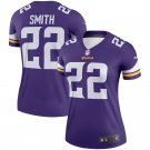 Women's Minnesota Vikings 22# Harrison Smith Purple Stitched Jersey