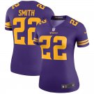 Women's Minnesota Vikings 22# Harrison Smith Game Purple Stitched Jersey