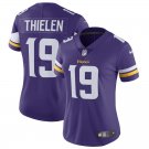 Women's Minnesota Vikings 19# Adam Thielen Purple Stitched Jersey