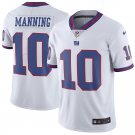 Men's York Giants 10# Eli Manning White Stitched Jersey