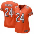 Women's Chicago Bears 24# Jordan Howard Orange Stitched Jersey