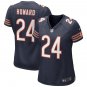 Women's Chicago Bears 24# Jordan Howard Navy Stitched Jersey