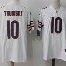 Men's Chicago Bears 10# Mitchell Trubisky Limited White Stitched Jersey