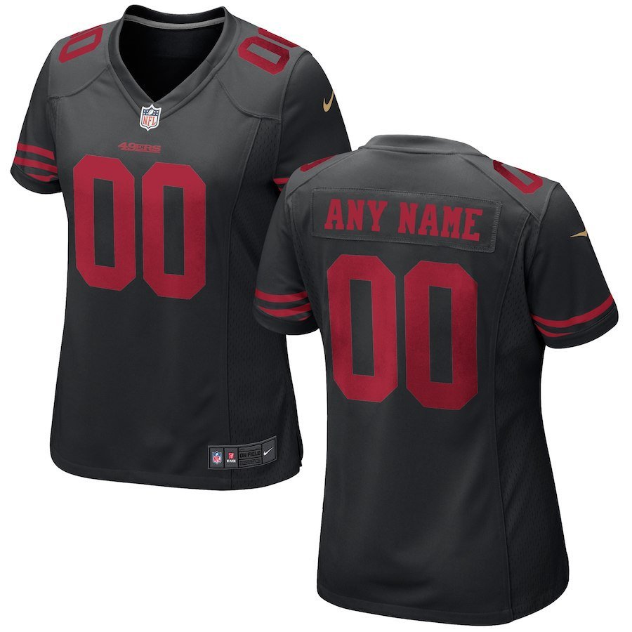 Women's San Francisco 49ers Custom Name And Number Game Limied Black ...