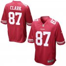 Men's San Francisco 49ers 87# Dwight Clark Red Stitched Jersey