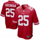 Men's San Francisco 49ers 25# Richard Sherman Red Stitched Jersey