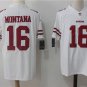 Men's San Francisco 49ers 16# Joe Montana White Stitched Jersey