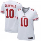 Women's San Francisco 49ers 10# Jimmy Garoppolo White Stitched Jersey