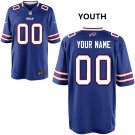 Youth Buffalo Bills Custom Name And Number Game Limied Blue Stitched Jersey