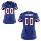 Womens Buffalo Bills Custom Name And Number Game Limied Blue Stitched Jersey