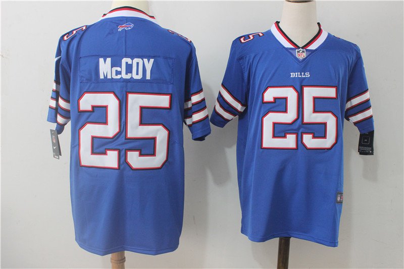 Men's Buffalo Bills 25# LeSean McCoy Blue Stitched Jersey
