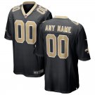 Mens Orleans Saints Custom Name And Number Game Limied Black Stitched Jersey