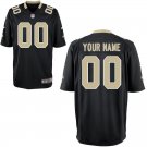 Youth Orleans Saints Custom Name And Number Game Limied Black Stitched Jersey