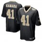 Men's Orleans Saints 41# Alvin Kamara Black Stitched Jersey