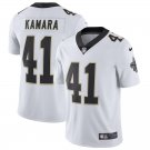 Men's Orleans Saints 41# Alvin Kamara Game White Stitched Jersey