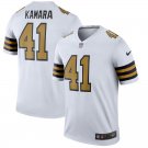 Men's Orleans Saints 41# Alvin Kamara White Stitched Jersey