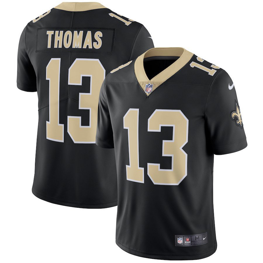 Men's Orleans Saints 13# Michael Thomas Black Stitched Jersey