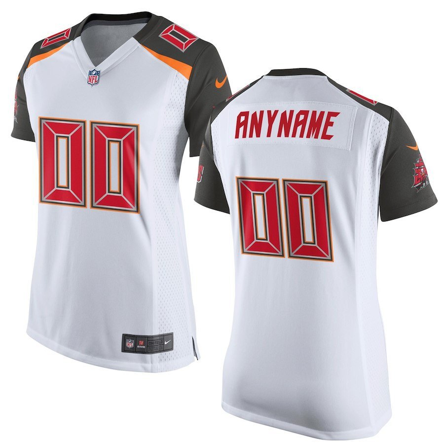 Women's Tampa Bay Buccaneers Custom Name And Number Game Limied White Stitched Jersey