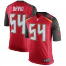 Men's Tampa Bay Buccaneers 54# Lavonte David Red Stitched Jersey