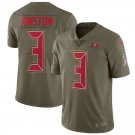 Men's Tampa Bay Buccaneers 3# Jameis Winston Olive Stitched Jersey