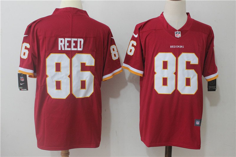 Men's Washington Redskins 86# Jordan Reed Game Red Stitched Jersey
