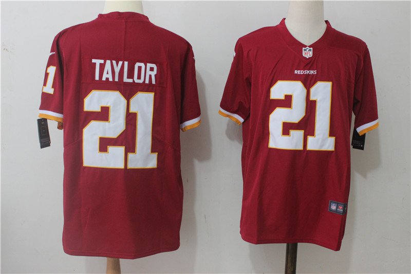 Men's Washington Redskins 21# Sean Taylor Limited Red Stitched Jersey