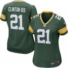 Women's Green Bay Packers 21# Ha Ha Clinton-Dix Green Stitched Jersey