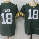 Men's Green Bay Packers 18# Randall Cobb Green Stitched Jersey