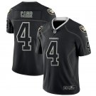Men's Oakland Raiders 4# Derek Carr Black Limited Stitched Jersey