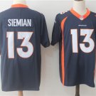 Men's Denver Broncos 13# Trevor Siemian Navy Blue Stitched Jersey