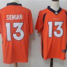Men's Denver Broncos 13# Trevor Siemian Orange Stitched Jersey