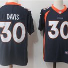 Men's Denver Broncos 30# Terrell Davis Navy Blue Stitched Jersey
