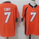 Men's Denver Broncos 7# John Elway Orange Stitched Jersey