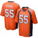 Men's Denver Broncos 55# Bradley Chubb Orange Stitched Jersey