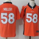 Men's Denver Broncos 58# Von Miller Orange Stitched Jersey