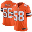 Men's Denver Broncos 58# Von Miller Game Orange Stitched Jersey