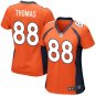 Women's Denver Broncos 88# Demaryius Thomas Orange Stitched Jersey