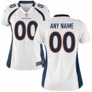 Women's Denver Broncos Custom Name And Number Game Limied White Stitched Jersey