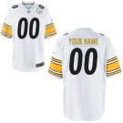 Men's Pittsburgh Steelers Custom Name And Number Game Limied White Stitched Jersey