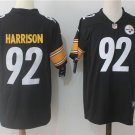 Men's Pittsburgh Steelers 92# James Harrison Black Stitched Jersey