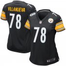 Women's Pittsburgh Steelers 78# Alejandro Villanueva Black Stitched Jersey