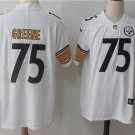 Men's Pittsburgh Steelers 75# Joe Greene White Stitched Jersey