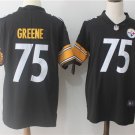 Men's Pittsburgh Steelers 75# Joe Greene Black Stitched Jersey