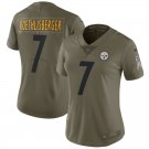 Women's Pittsburgh Steelers 7# Ben Roethlisberger Brown Stitched Jersey