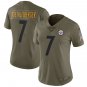 Women's Pittsburgh Steelers 7# Ben Roethlisberger Brown Stitched Jersey