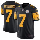 Men's Pittsburgh Steelers 7# Ben Roethlisberger Black Limited Stitched Jersey