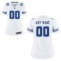 Womens Dallas Cowboys Custom Name And Number Game Limied White Stitched Jersey